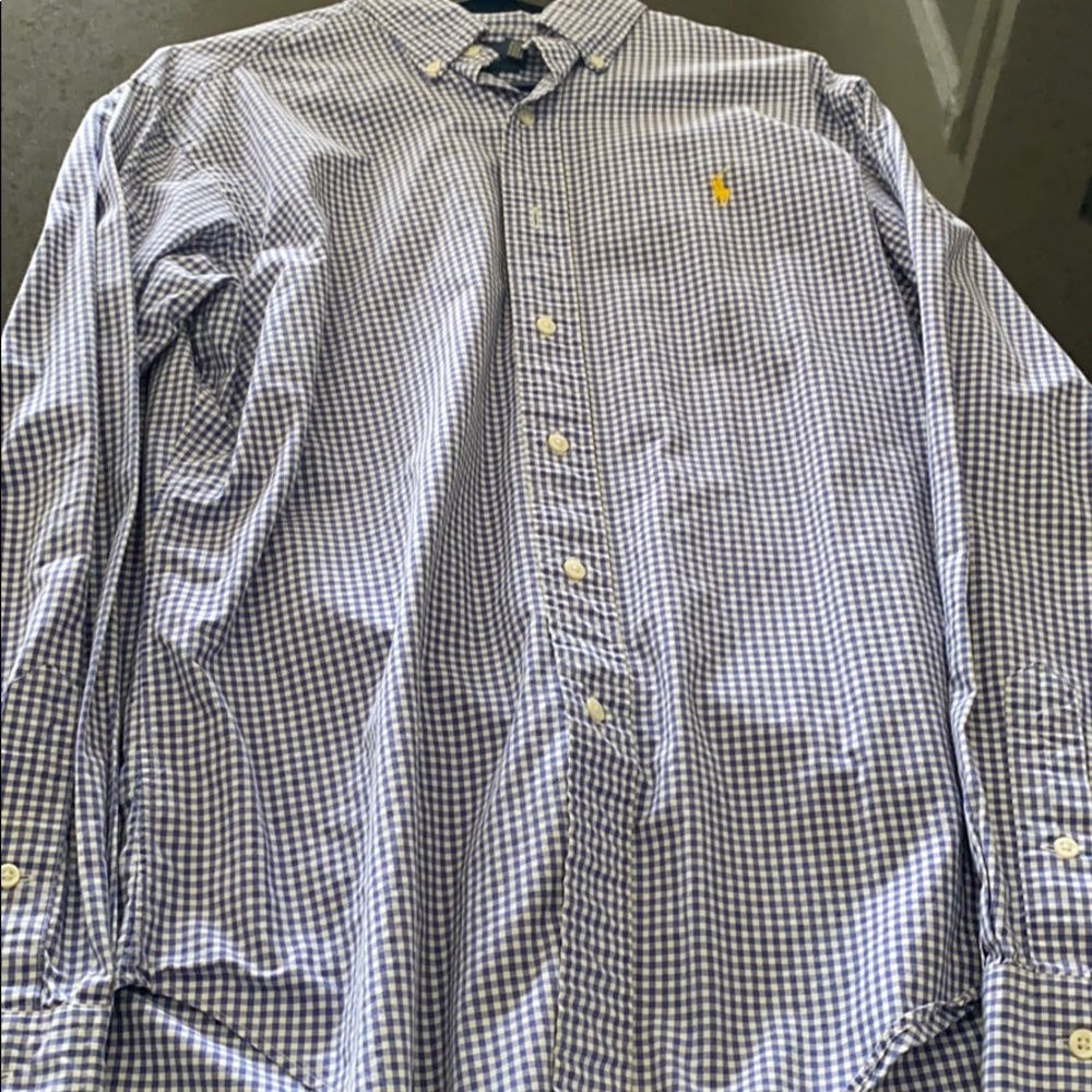 Men’s M Polo Ralph Lauren blue button up casual